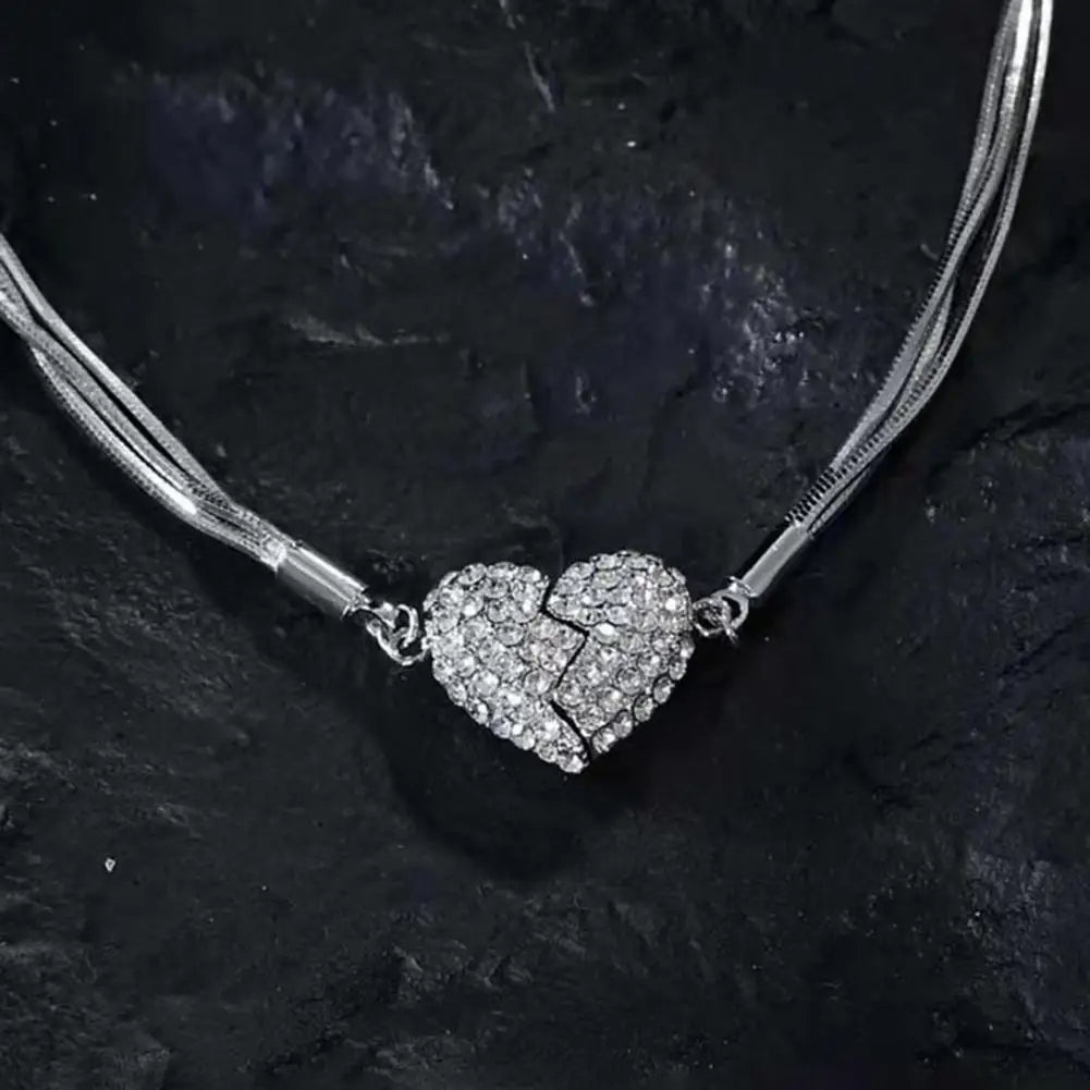 Brehn | Magnetisches Herz Charm-Halsband