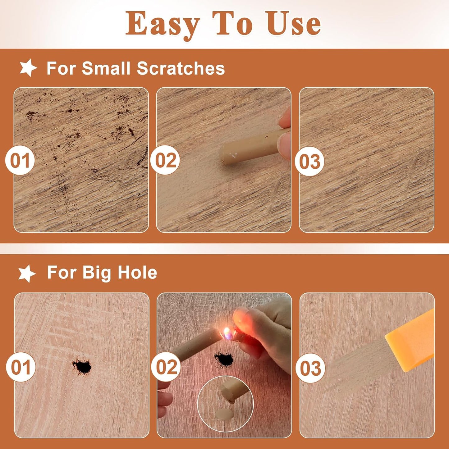 TimberTint™ Holzreparatur-Marker Set | Brehn