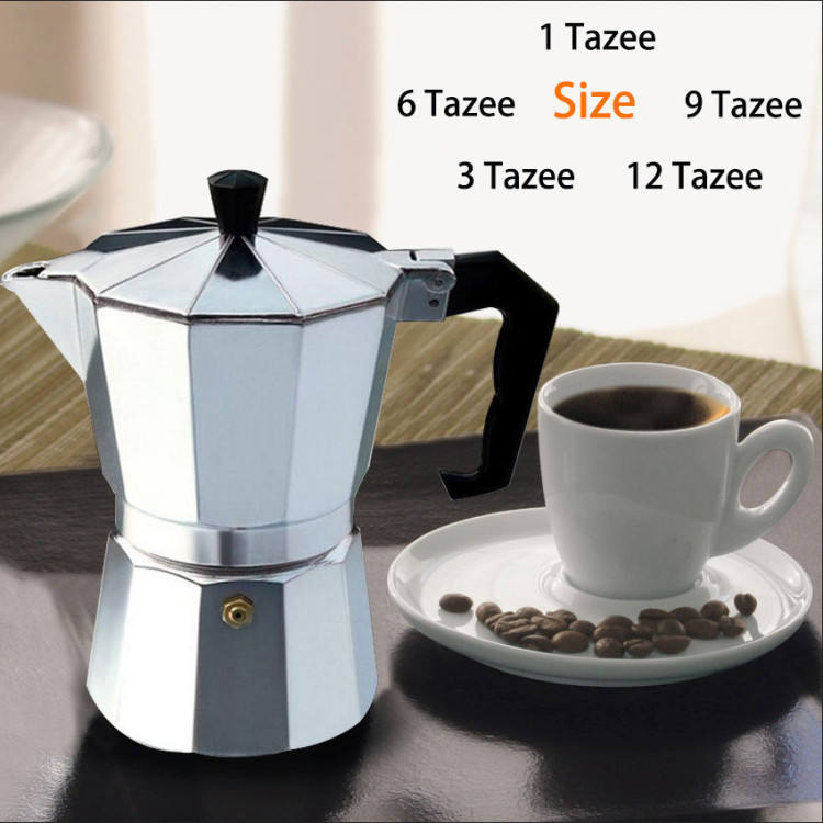 Brehn | Klassische italienische Espressokocher für den Herd - 12 Tassen Moka-Topf