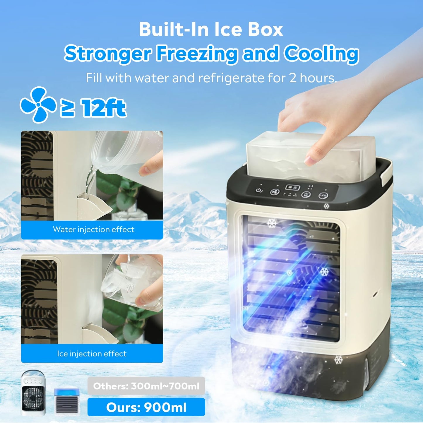 Brehn | 4-in-1 Mini tragbare Klimaanlage