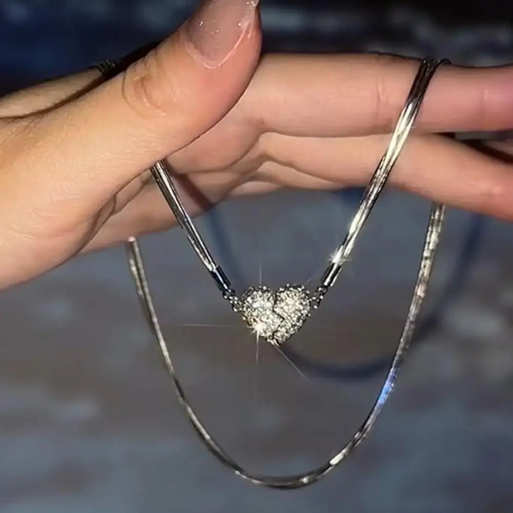 Brehn | Magnetisches Herz Charm-Halsband