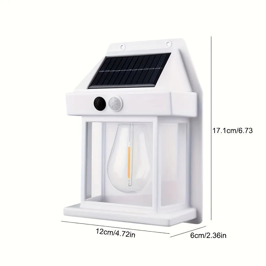Brehn | LuminGlow Solar Wandleuchte: Dimmbare Eleganz