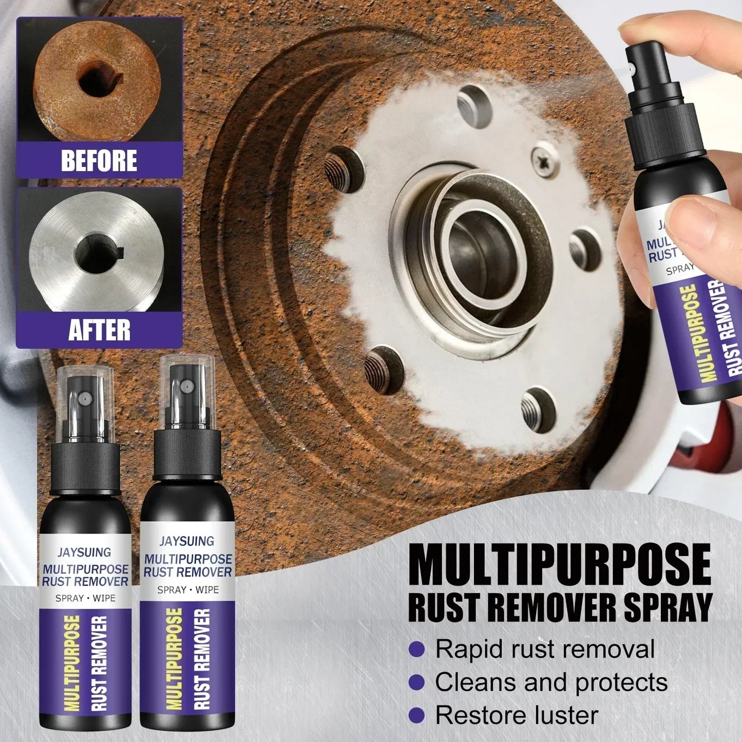 Brehn | RustAway – Rostspray, Beseitigt Rost und Stellt Autoteile Wieder Her