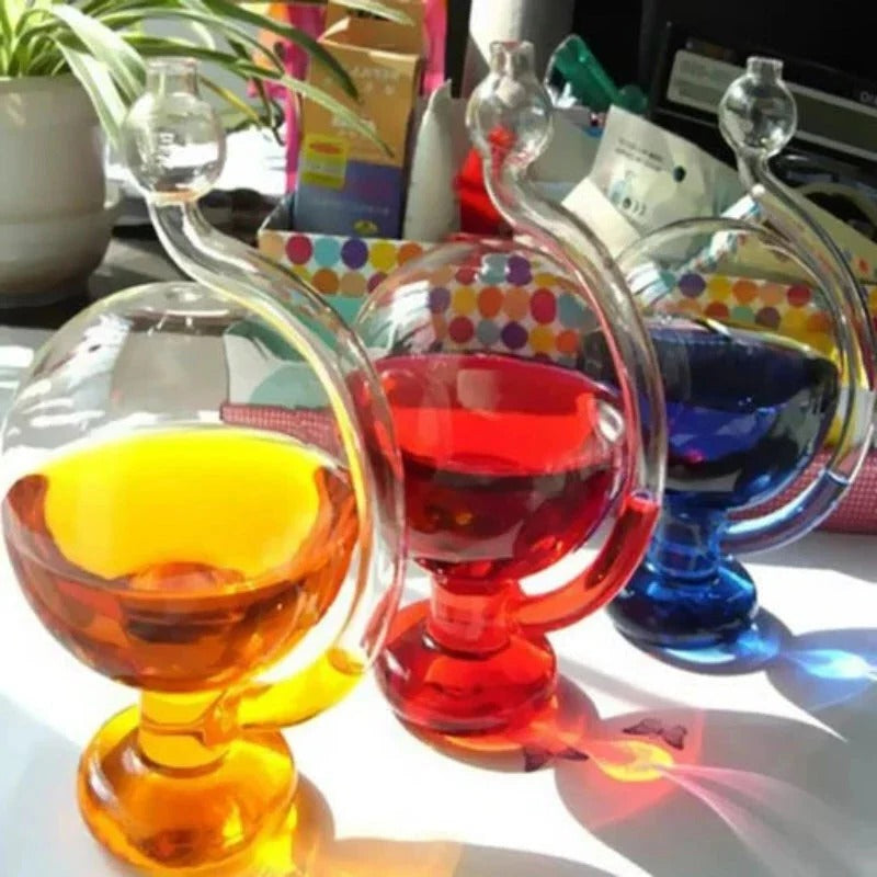 Wettervorhersageflasche aus Glas, Barometer