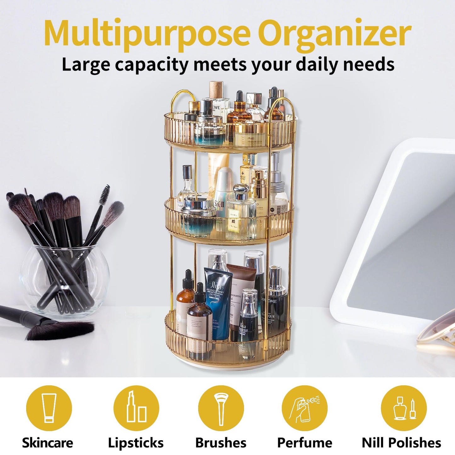 Brehn | 360° drehbarer Makeup-Organizer