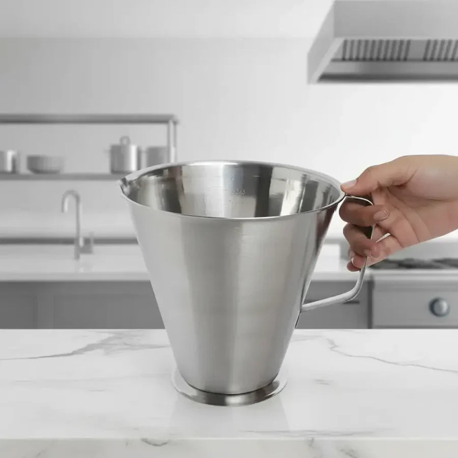 Messbecher Edelstahl 0,5 L mit Innenmarkierung | Brehn