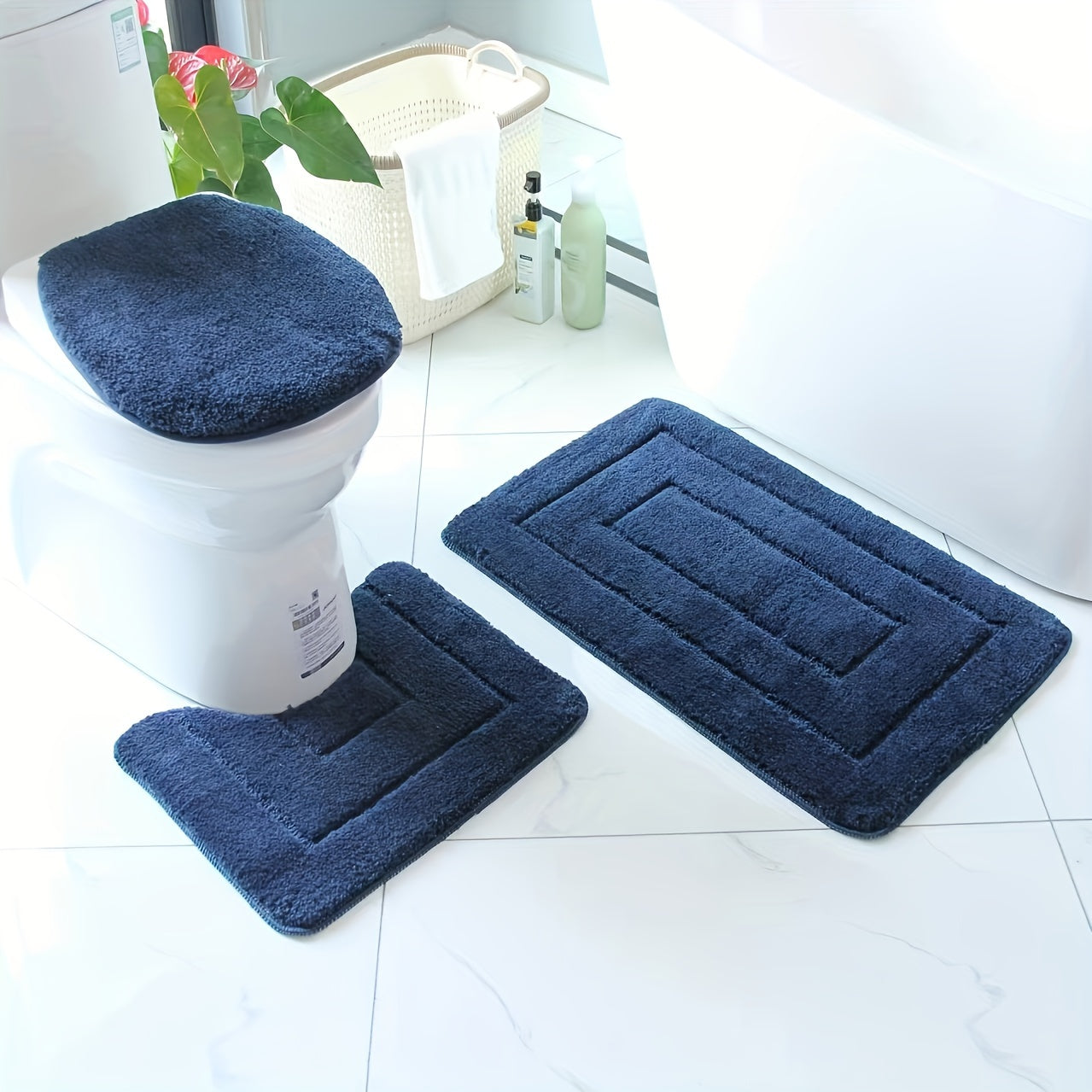 SoftStep Luxe Badmatte Set – Rutschfest, Schnell trocknend und Waschbar | Brehn