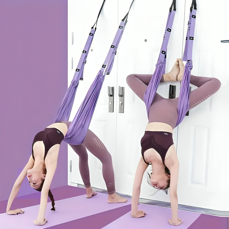 Brehn | LuxAura AeroStretch Aerial Yoga Rope | Hochwertiges, flexibles Seil für schwebendes Yoga mit optimaler Unterstützung und Komfort