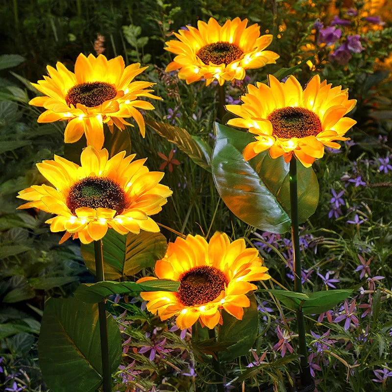Brehn | Sonnenblumen Solar Gartenlichter