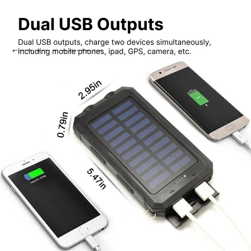 BowLift | 20000 mAh Solar Charger Waterproof Power Bank External