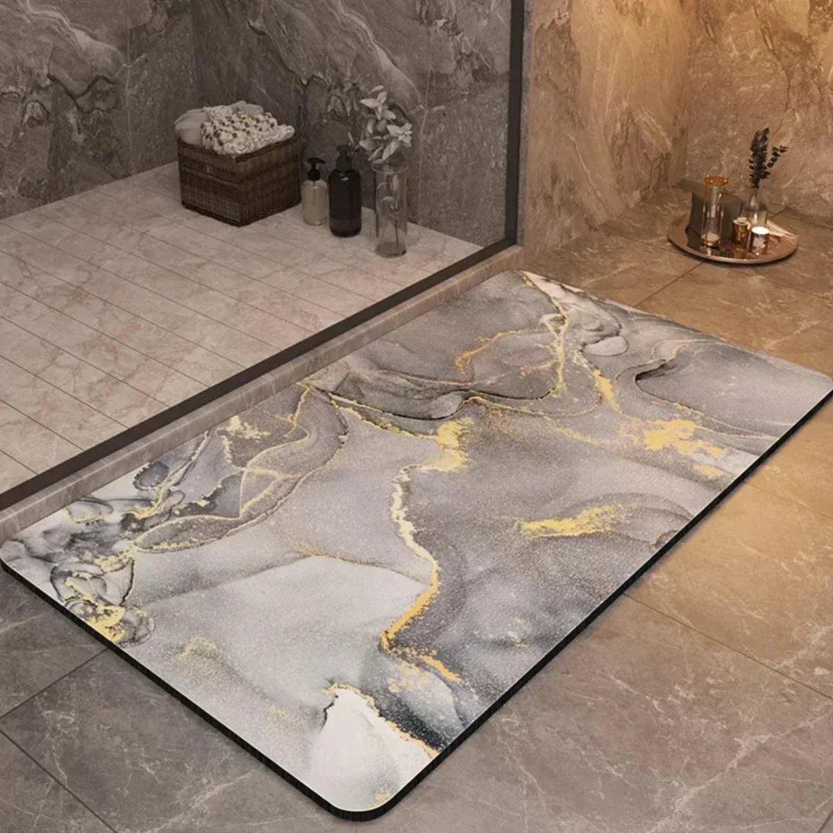 Rutschfeste, schnelltrocknende Badematte – Ultra saugfähiges Design