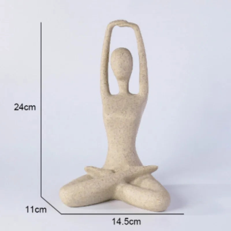 ZenJoy Frau in Yoga Figur – Moderne Innenraumdekoration aus Harz | Brehn