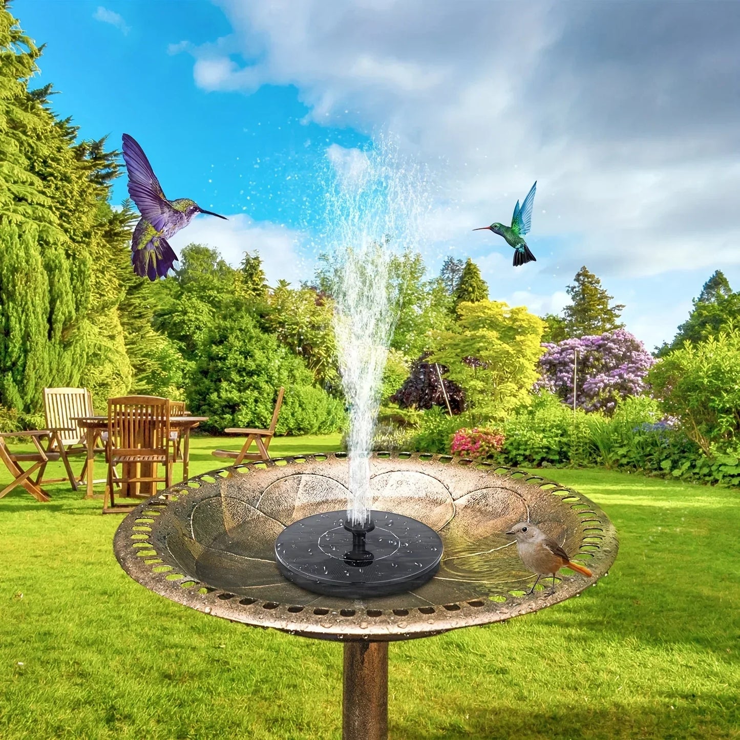 Brehn | Solar Vogelbad Brunnen
