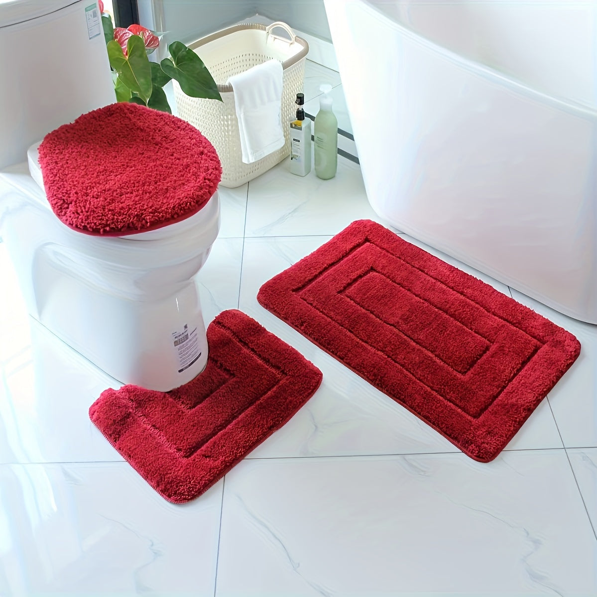 SoftStep Luxe Badmatte Set – Rutschfest, Schnell trocknend und Waschbar | Brehn