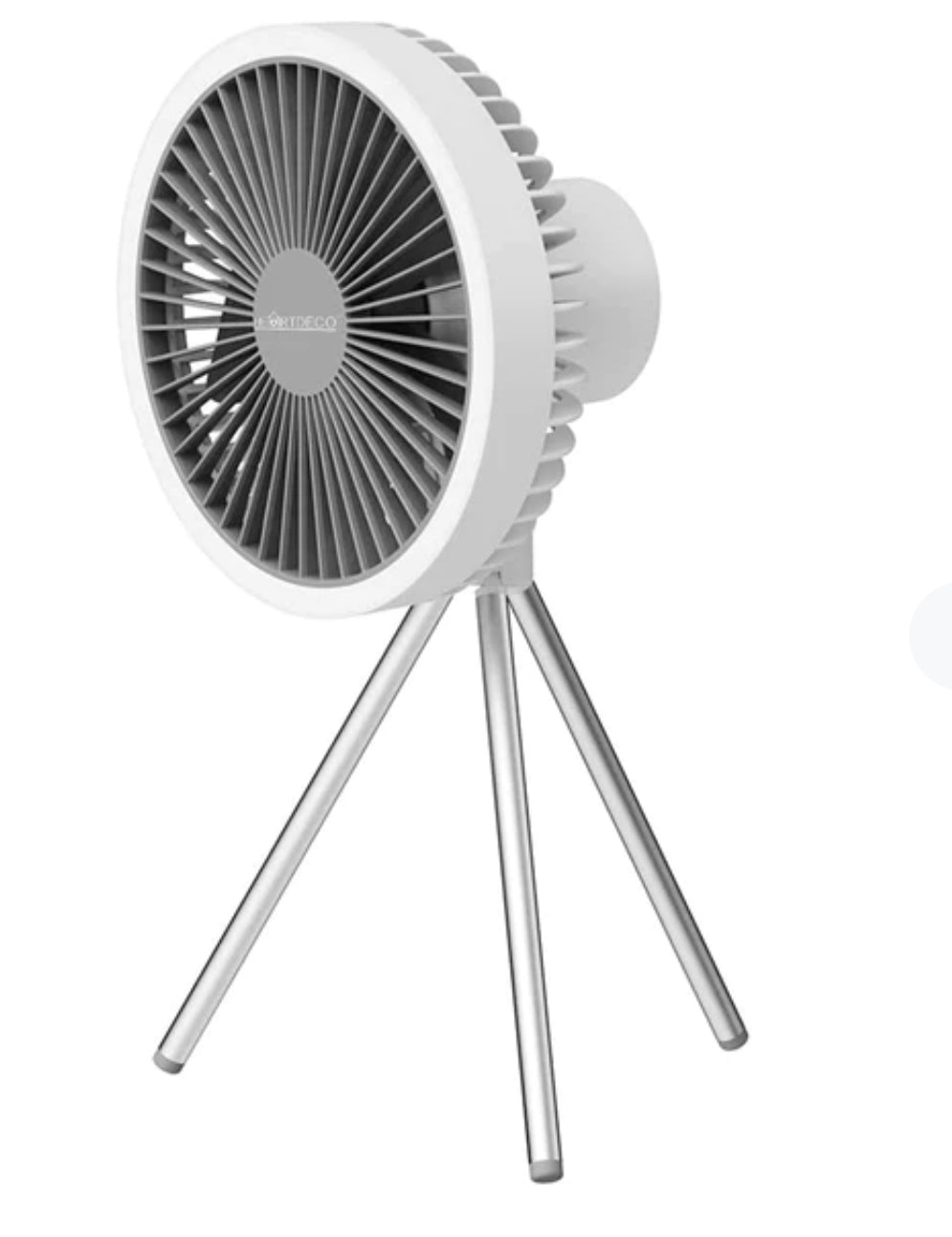 Wiederaufladbarer Tischventilator 7 Zoll mit Licht | Brehn