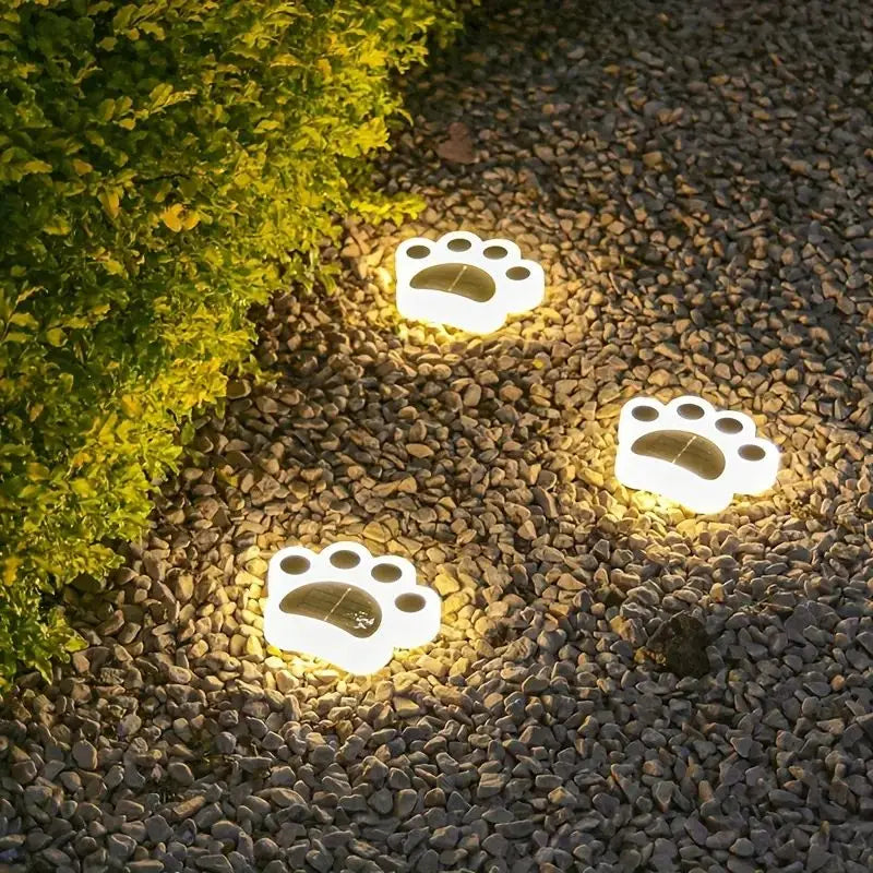 Drahtloses Solar-Pfotenabdruck-Gartenlicht - PawsGlow | Brehn