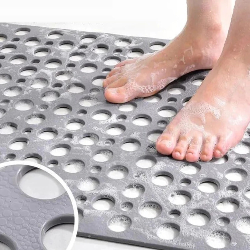 AquaGuard Anti-Rutsch Duschmatte – Hygienische Badematte mit Saugfüßen und schnelltrocknendem Design | Brehn