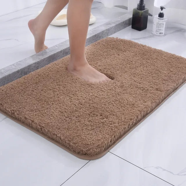 Brehn | Rutschfeste Badematte Schnell trocknend Mikrofaser 50 x 80 cm Luxus Komfort Sicherheit