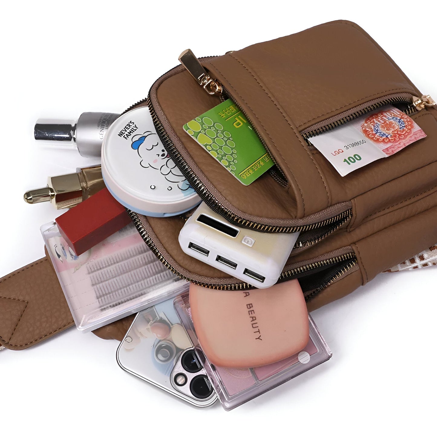Brehn | LuxuraGuard Chic Schultertasche | Stilvolles Design gegen Diebstahl für sicheren Alltagseinsatz