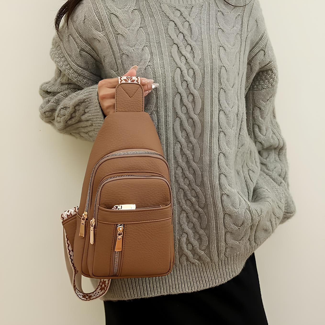 Brehn | LuxuraGuard Chic Schultertasche | Stilvolles Design gegen Diebstahl für sicheren Alltagseinsatz