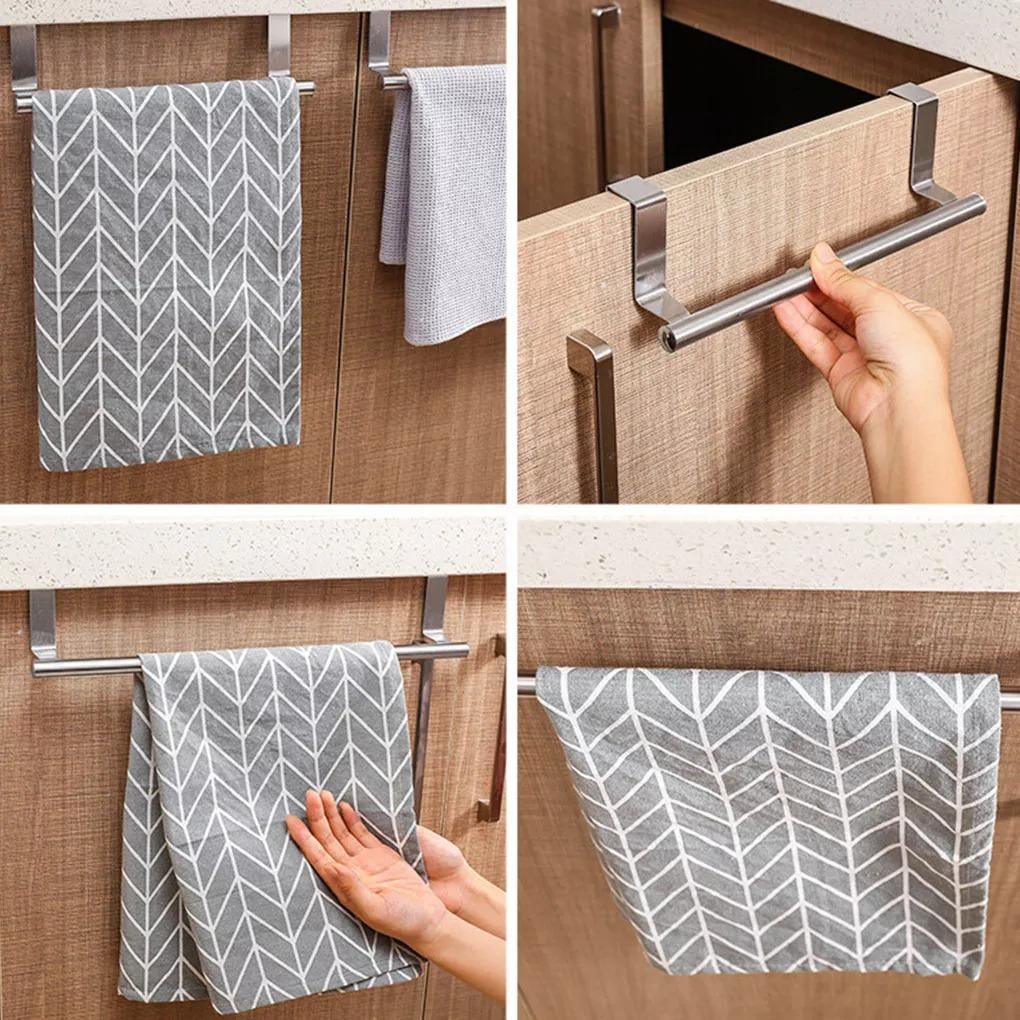 Handtuchhalter aus Edelstahl für Schranktüren