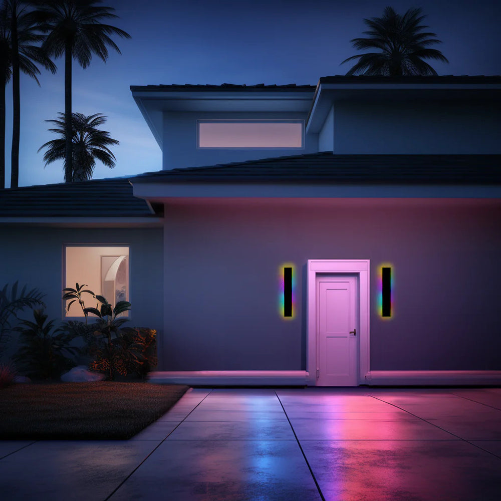 Elegante Outdoor-LED-Wandleuchte
