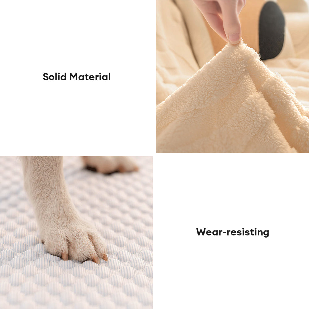 Warme Plüsch Kurvige Jacquard Rutschfeste Sofa-Schutzhülle | Brehn