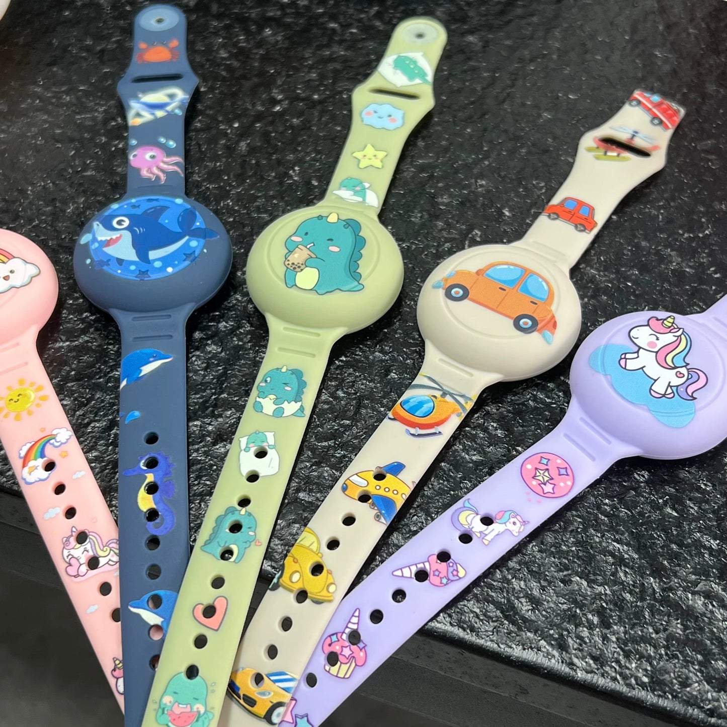 Kindersicheres GPS-Armband – Silikonhalterung für Tracker