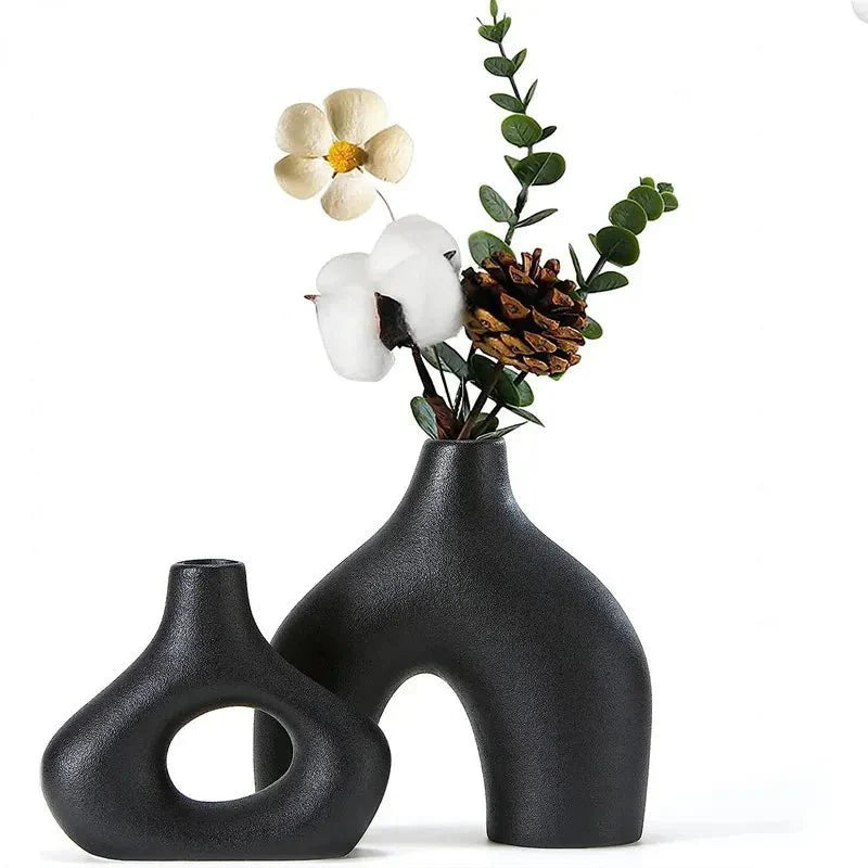 Unregelmäßiges Minimalistisches Keramikvasen-Set für Moderne Dekoration | Brehn
