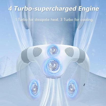 Dual-Cooling Halsventilator mit 5200mAh Batterie & Kühlplatte | Brehn