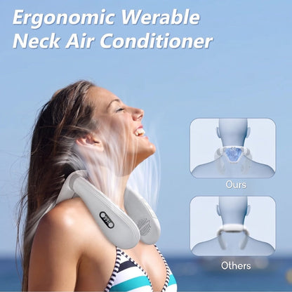 Dual-Cooling Halsventilator mit 5200mAh Batterie & Kühlplatte | Brehn