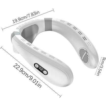 Dual-Cooling Halsventilator mit 5200mAh Batterie & Kühlplatte | Brehn