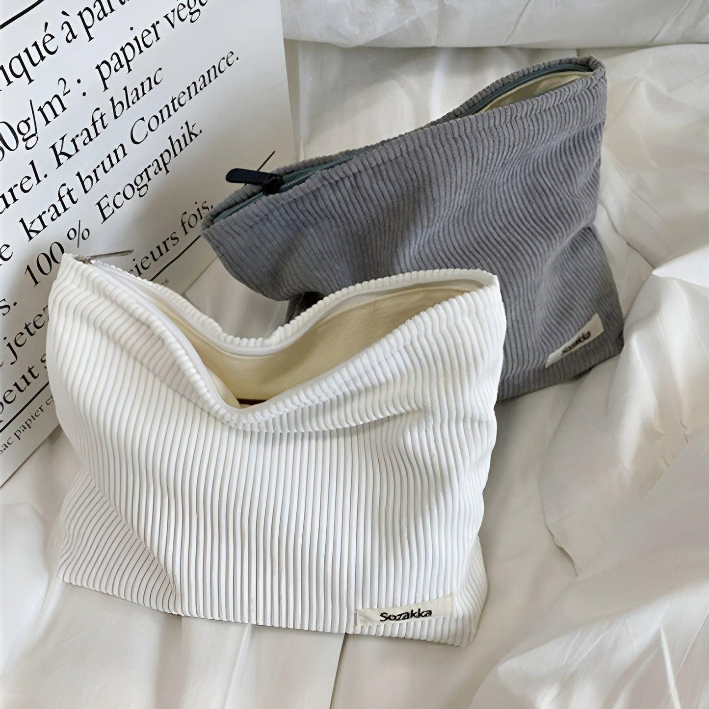 CorduroyGlam Tasche – Geräumige Kosmetiktasche aus Cord