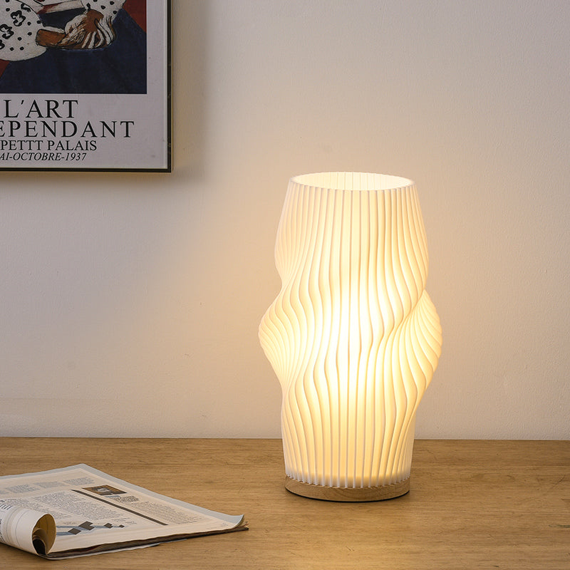 Brehn | Frenchlight Tischlampe - Elegante Falt-Tischlampe in Französisch Creme für stimmungsvolle Räume