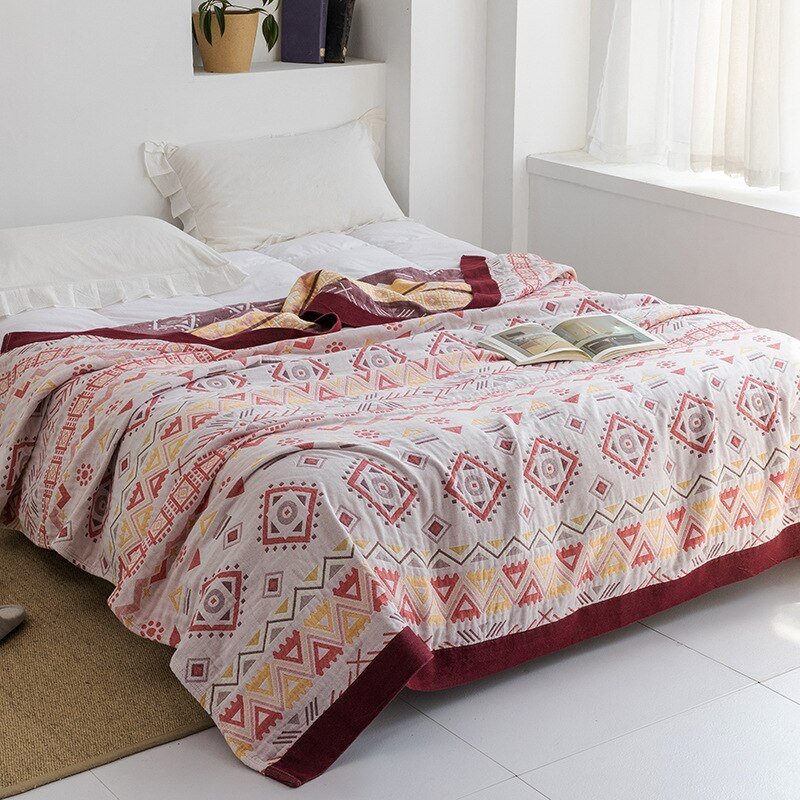 Weiche japanische Wurfdecke