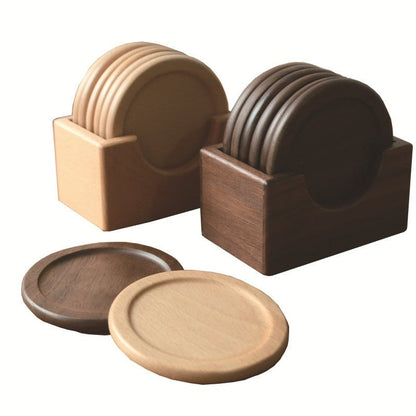 Japanischer Stil Sechs-Teile Holzuntersetzer Set - Umweltfreundlich | Brehn