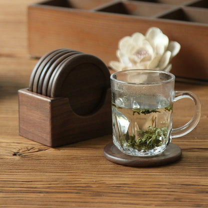 Japanischer Stil Sechs-Teile Holzuntersetzer Set - Umweltfreundlich | Brehn