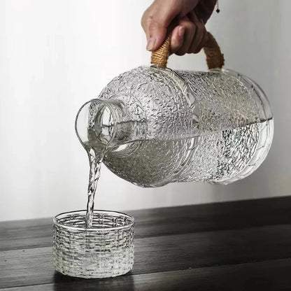Japanischer Stil Dickes Glas Wasserkrug Haushaltswasserkrug | Brehn