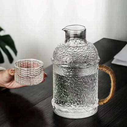 Japanischer Stil Dickes Glas Wasserkrug Haushaltswasserkrug | Brehn