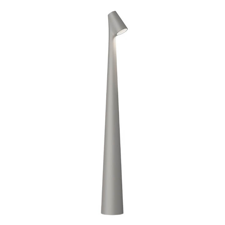 Brehn | Skulptur Tischlampe Drahtlose LED Lampe Solid Aluminium 10000mAh Batterie 3-Stufen Dimmung CRI 90 USB-C Ladeanschluss Warmweiß 2700K
