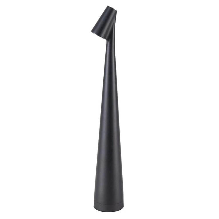 Brehn | Skulptur Tischlampe Drahtlose LED Lampe Solid Aluminium 10000mAh Batterie 3-Stufen Dimmung CRI 90 USB-C Ladeanschluss Warmweiß 2700K