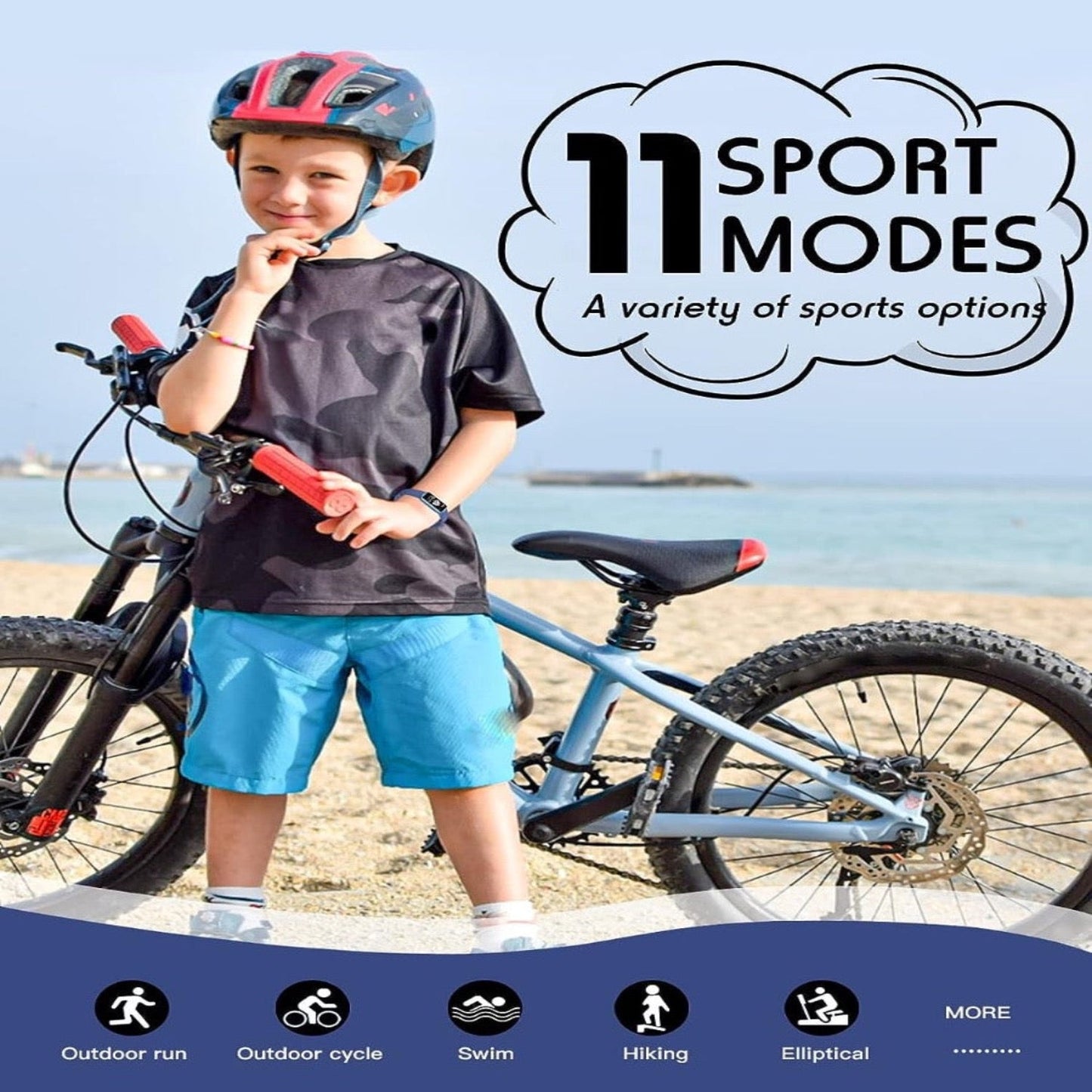 Brehn | Slim Fitness Uhr für Kinder – KidFit Pro