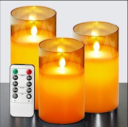 Brehn | LuxeLumen LED Kerzen Set | Elegante LED Kerzen mit Fernbedienung für stimmungsvolle Atmosphäre