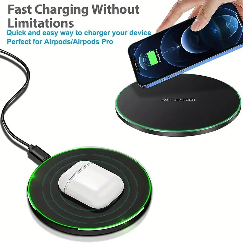 Brehn | 30W WIRELESS FAST CHARGER FÜR IPHONE & ANDERE GERÄTE | INDUKTIONSLADEGERÄT