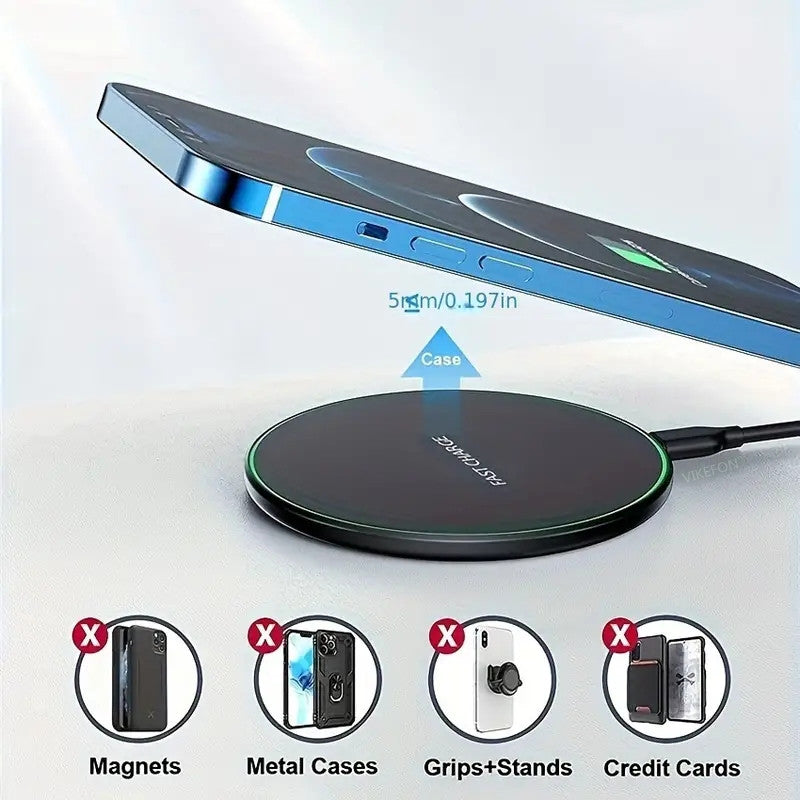 Brehn | 30W WIRELESS FAST CHARGER FÜR IPHONE & ANDERE GERÄTE | INDUKTIONSLADEGERÄT