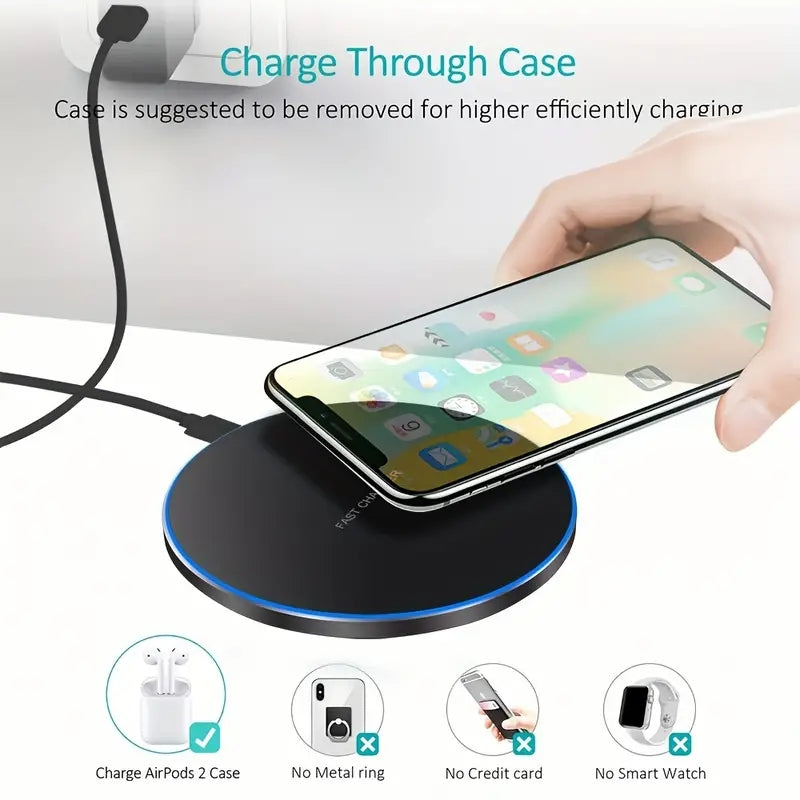 Brehn | 30W WIRELESS FAST CHARGER FÜR IPHONE & ANDERE GERÄTE | INDUKTIONSLADEGERÄT