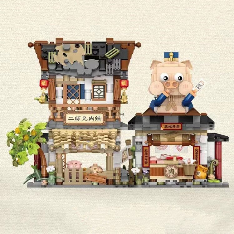 Brehn | Antike Honigbiene & Speck Geschäfte Mikro Bau-Set Sammlung