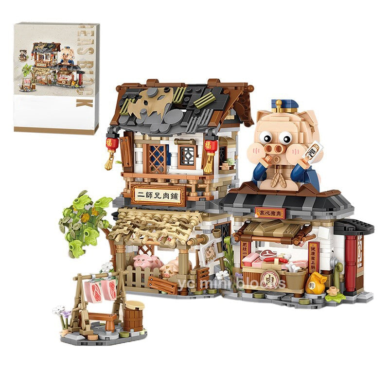 Brehn | Antike Honigbiene & Speck Geschäfte Mikro Bau-Set Sammlung