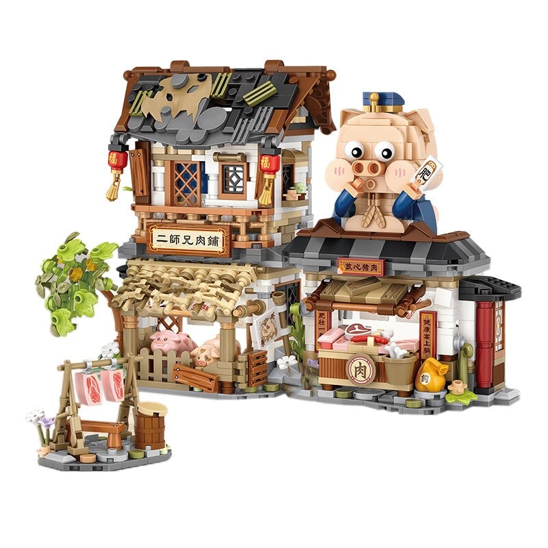 Brehn | Antike Honigbiene & Speck Geschäfte Mikro Bau-Set Sammlung