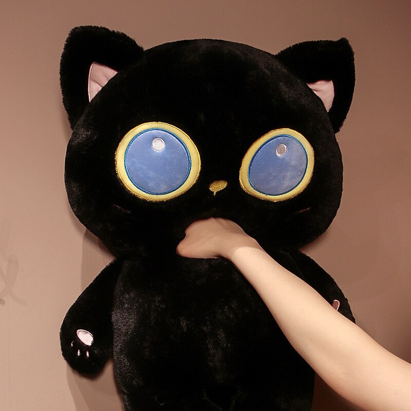 Brehn | Arrayah die blaue Auge schwarze Katze Plüschfigur